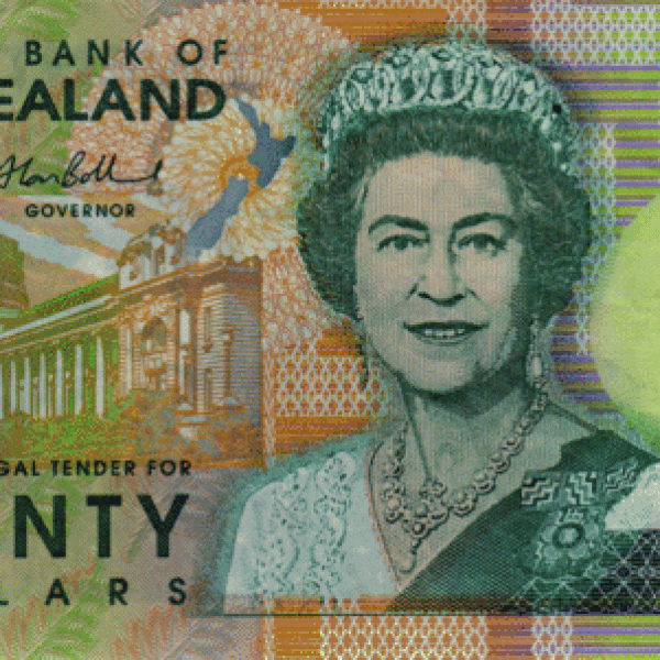 60 évesen az új-zélandi 20 dolláros bankjegyen